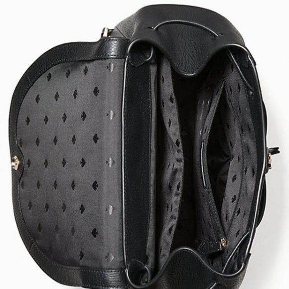 KATE SPADE leila large flap backpack bookpack satchel - Picture 4 of 4